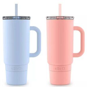 Ello Port 40-oz. Stainless Steel Tumbler with Handle, Assorted Colors, 2 pk.